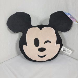 Disney Mickey Mouse Winky Emoji Plush Pillow Brand New With Tags